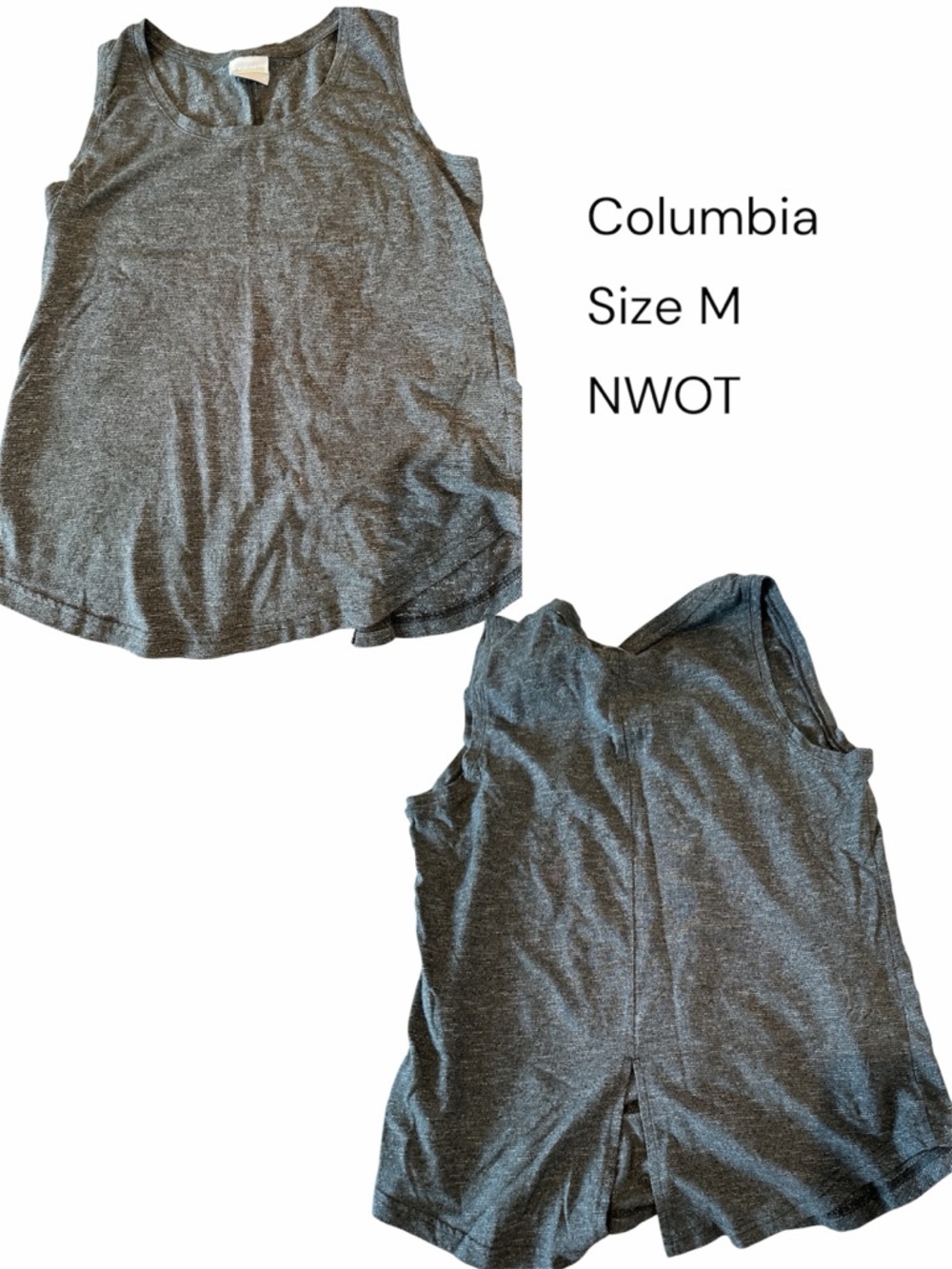 Columbia Dark Gray Heather Athletic Tank Size M